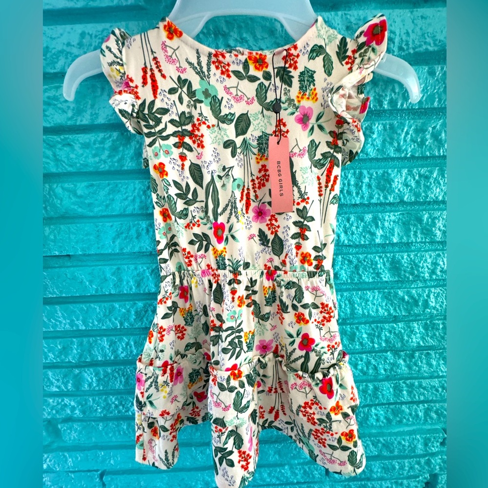 BCBGirls Dress 2T NWT Ruffle Floral Summer
